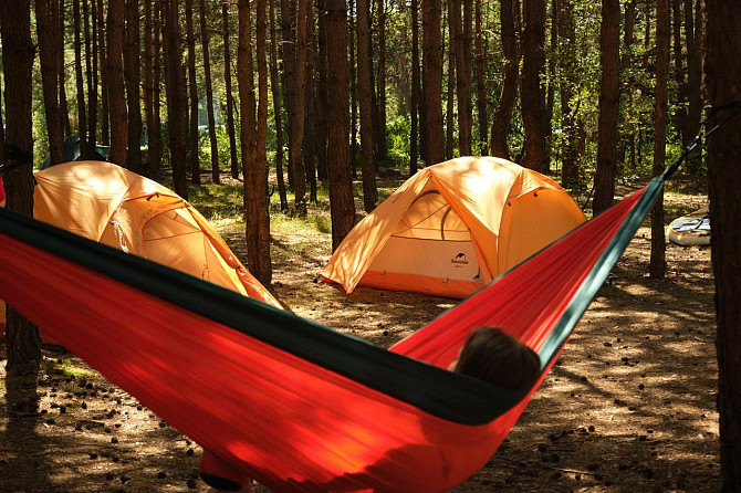 Гамак Naturehike подвійний NH21DC011, помаранчевий Киев - изображение 4