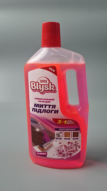 Універсальний засіб для миття підлоги Super Blysk Квітковий 1000 мл (1 шт.) Харків - фото 1