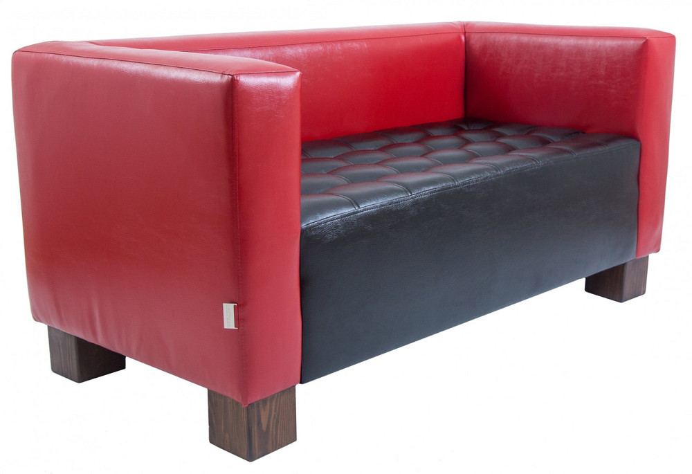 Диван Boom Space двойка 760х1500х730 Черно-красный Киев - изображение 1