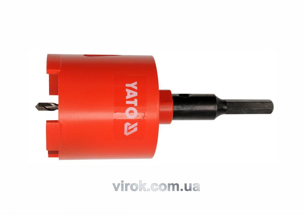 Свердло-коронка алмазна YATO : Ø= 82 мм, з напрямним свердлом, шестигранний хвостовик [20] Одесса - изображение 1