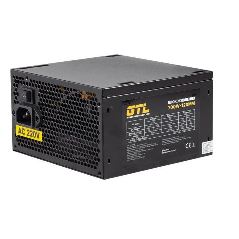 Блок живлення GTL Gaming Star (GTLGS700BK) 700W ( Чорний ) Харків - фото 3