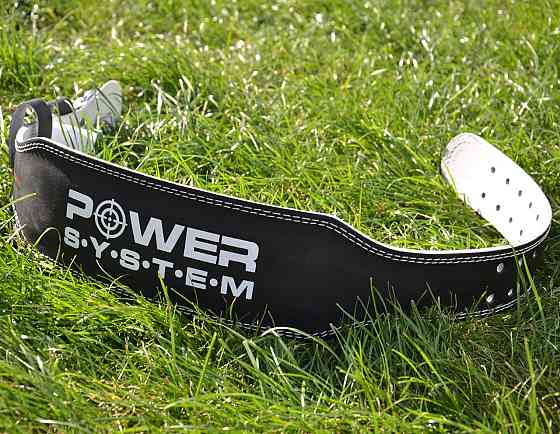 Пояс для важкої атлетики Power System PS-3250 Power Basic шкіряний Black L Кам'янське