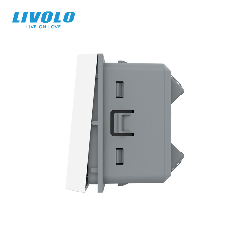 LIVOLO Перехресний (хрестовий) вимикач LIVOLO, білий, модуль без рамки (VL-FCMM10A-2WP) Коломия - фото 10