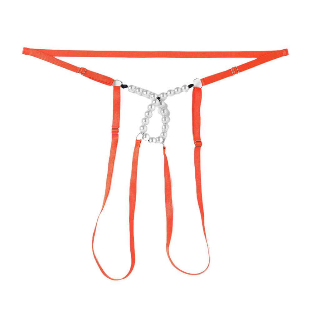 Стринги мужские с бусинками one size оранжевый Киев - изображение 2