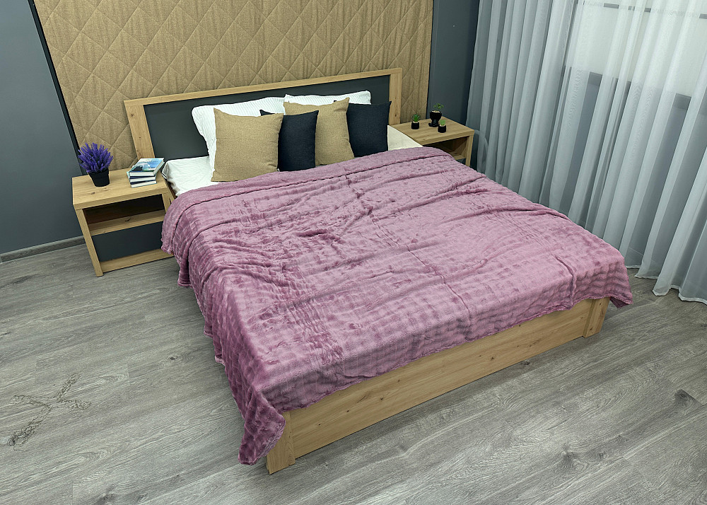 Плед-покривало 200х230 см (+-5см) "Soft Night" Бузковий (87-212) Київ - фото 5