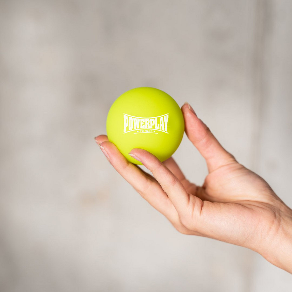 Масажний силіконовий м'яч PowerPlay PP-4354 Silicone Lacrosse Ball (6.3см.) Зелений Кам'янське - фото 2