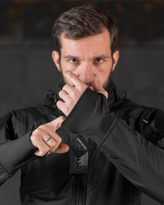 Весенняя тактическая куртка  carrier (аналог uf pro)  черная ВТ0546 Одесса - изображение 7