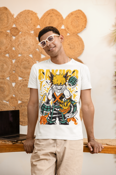 Футболка для хлопчика з аніме принтом Моя геройська академія оверсайз (зріст від 165 до 180) Чорний AnimeJ0617m Дніпро - фото 3