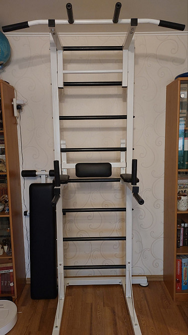 Шведська стінка для хлопчика дітей та дорослих до 120 кг спорткомплекс будинку металевий для квартири куточок Кам'янське - фото 9