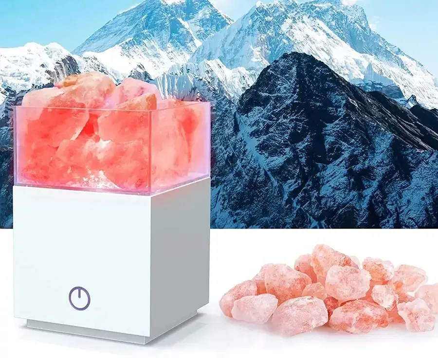 Соляна лампа Aurora з пультом ДК. Сольовий світильник нічник з димуванням, 7 кольорів підсвічування Дніпро - фото 3