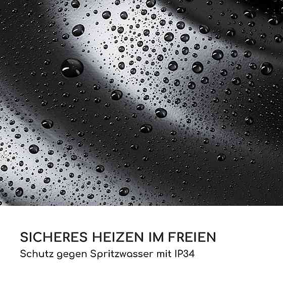 Інфрачервоний стельовий нагрівач Hitzkopf Галогенна нагрівальна трубка 2 рівні 750/1500 Вт Чорний Рівне