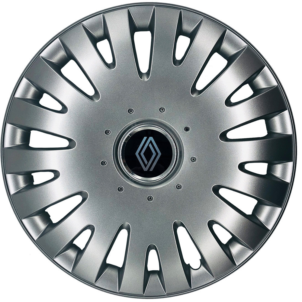 Автомобільні модельні ковпаки R13 Renault NEW 108 4шт, SJS, сріблясті Київ - фото 1