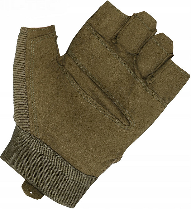 Тактичні Рукавички всесезонні без пальців з липучкою Mil-Tec від Sturm "Olive" (12538501) Розмір M Нововолинськ - фото 6
