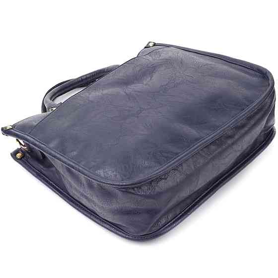 Ділова жіноча сумка з екошкіри Vintage sale_15132 Синій Київ