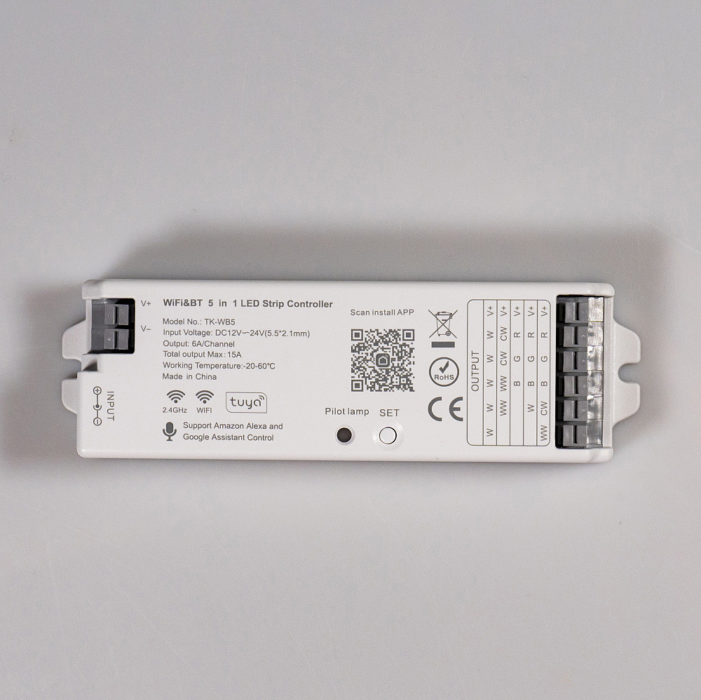 Smart Systems group LED контролер універсальний TK-WB5 Dim+RGB+CCT, 15A, Wi-Fi+Bluetooth+RF2,4G Київ - фото 3