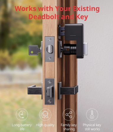 Уценка Умный замок SwitchBot, электронный дверной замок с защелкой Bluetooth смарт-замок для умного дома Киев