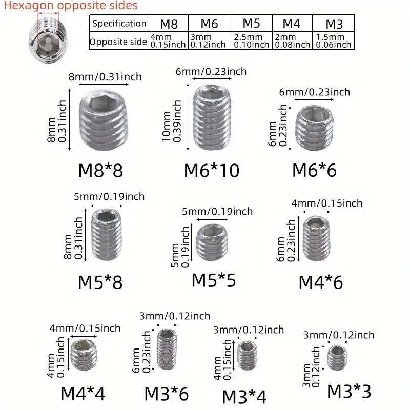 Винты DIN916 с внутренним шестигранником, 300 шт. Киев - изображение 5
