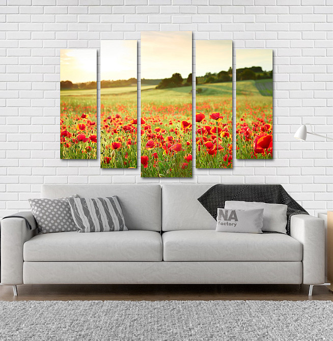 Модульная картина Природа Маки Art-176_5 Киев - изображение 2