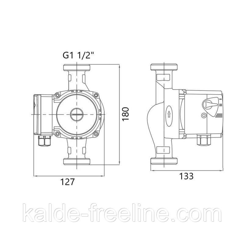 Насос циркуляційний GRS UPS 25/60/180 Харків - фото 2