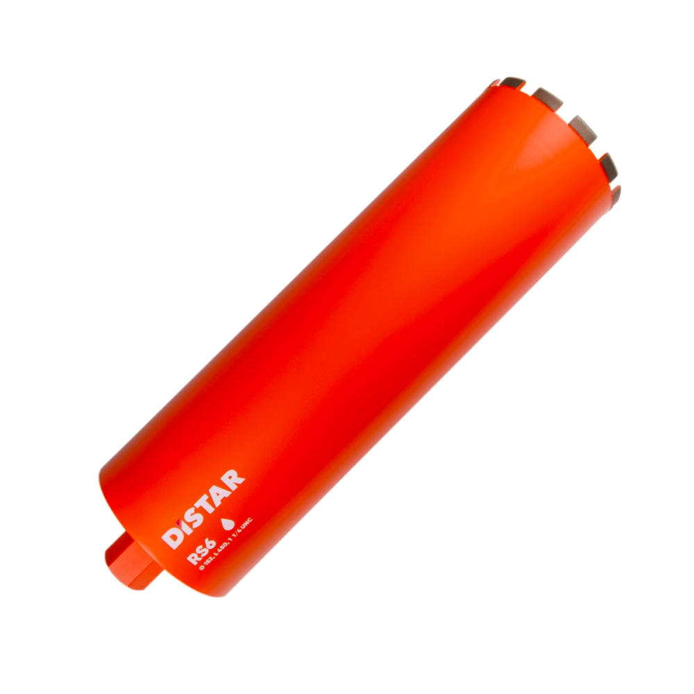 Якісне свердло алмазне Distar DDS-W 152X450X1 1/4 UNC RS6 : ∅ 150мм х 450мм, бетон армований Київ - фото 1