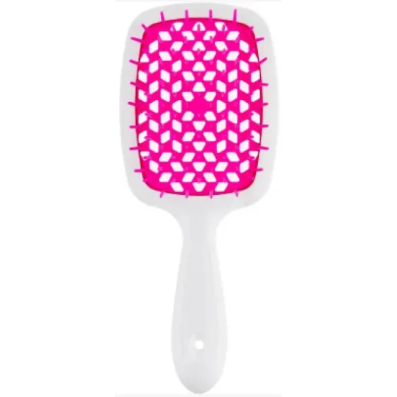 Щітка для волосся Janeke Superbrush, біла з фіолетовим Львів