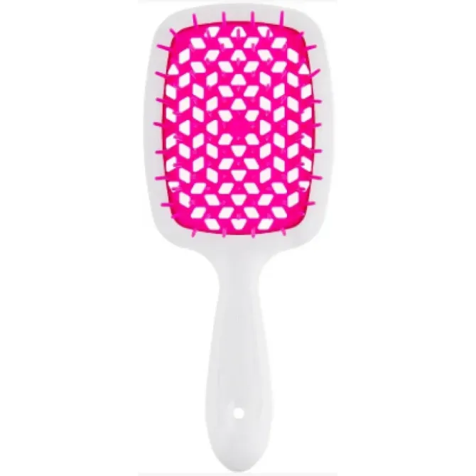 Щітка для волосся Janeke Superbrush, біла з фіолетовим Львів - фото 1