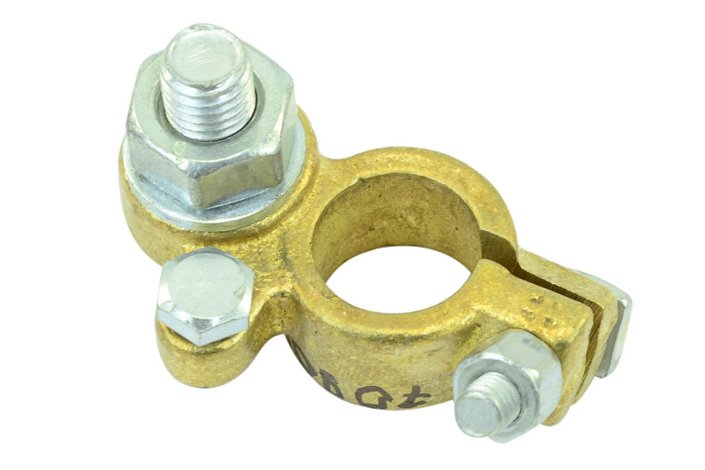 Клемма латунь (под болт 10 мм) плюс АКБ Мукачево - изображение 1