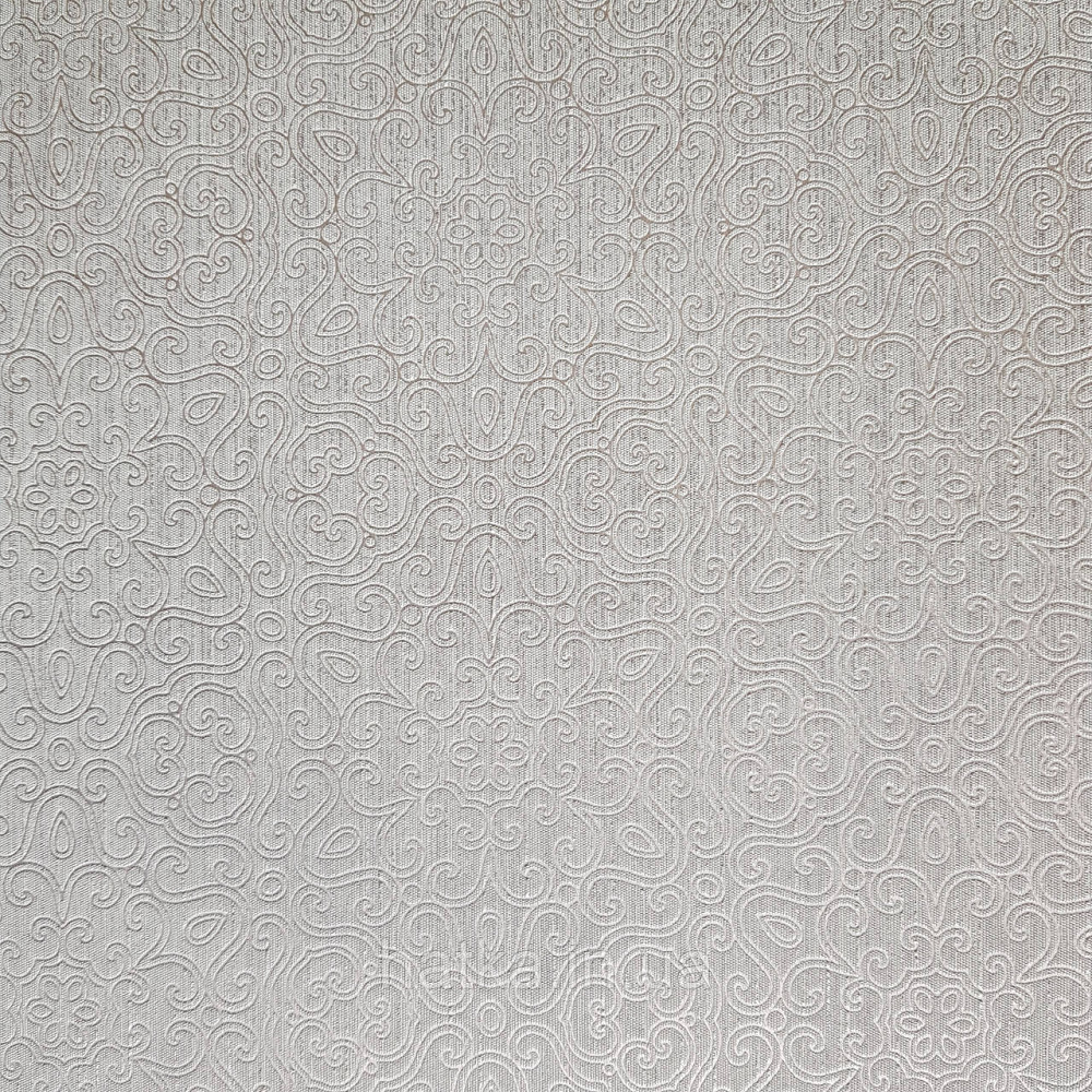 Шпалери метрові вінілові на флізелін Villa Marburg Lombardi вензелі східний малюнок бірюзовий з сріблом Київ - фото 4