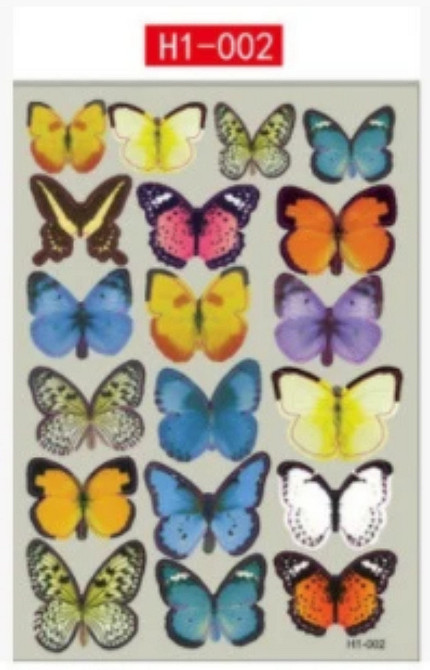 Наклейки на стіну Метелики 3D набір Київ - фото 4