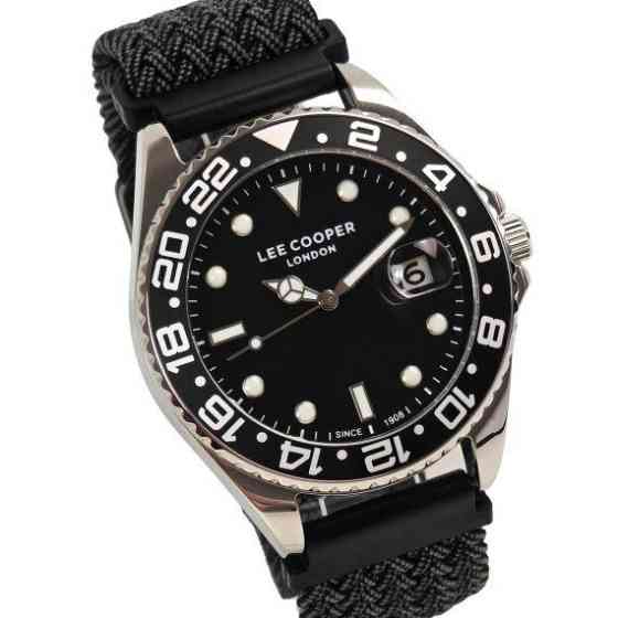 Годинник чоловічий водостійкий Lee Cooper Daytona Vibe Black (2 ремінці) Київ