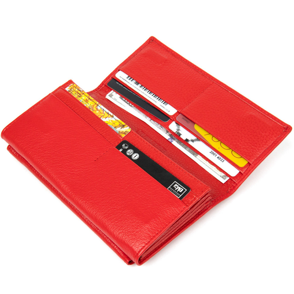 Класичний жіночий гаманець Червоний (ST Leather) Київ - фото 9