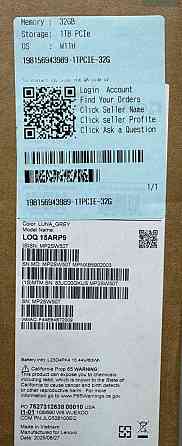 Ноутбук Lenovo LOQ 15ARP9 32GB/1TB NVIDIA GeForce RTX 4050. Харьков