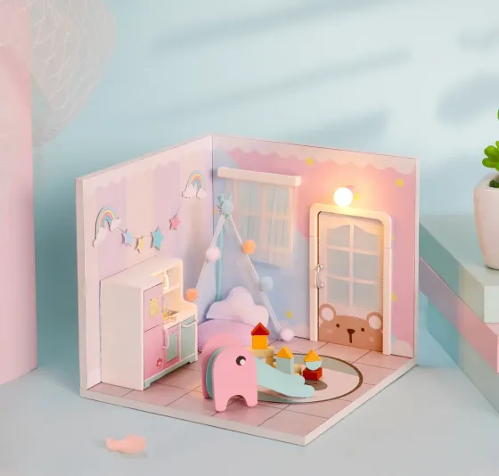 3D Румбокс DIY House «Розовая симфония» + Пылезащитный купол (S2008) Киев