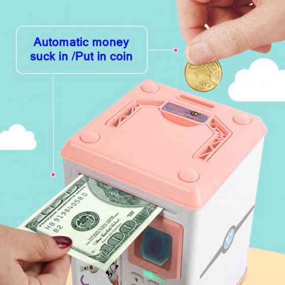 Копилка с отпечатком пальца, Копилка с электронным кодом и отпечатком пальца Детский сейф UV-65 Львов