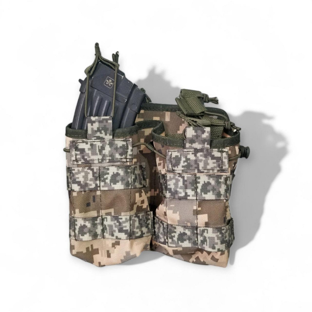 Подсумок открытый на 4 магазина Пиксель Одесса - изображение 1