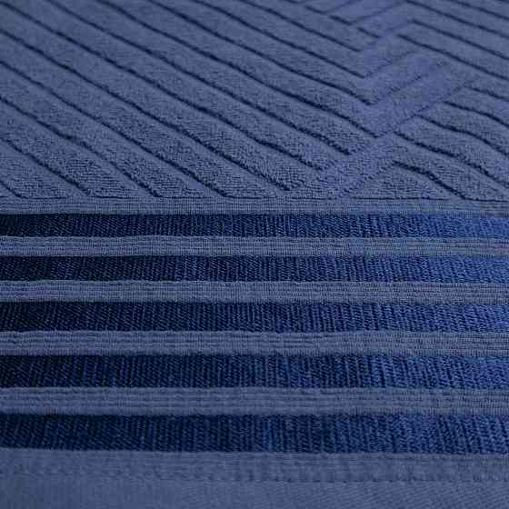 Набор махровых полотенец SOFT 3шт GM Textile 50х90см, 50х90см, 70х140см 500г/м2 (Синий) Сумы