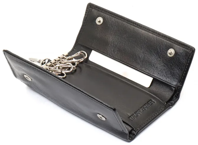 Черная ключница из натуральной кожи с отделением для денег ST Leather B416 Киев - изображение 9