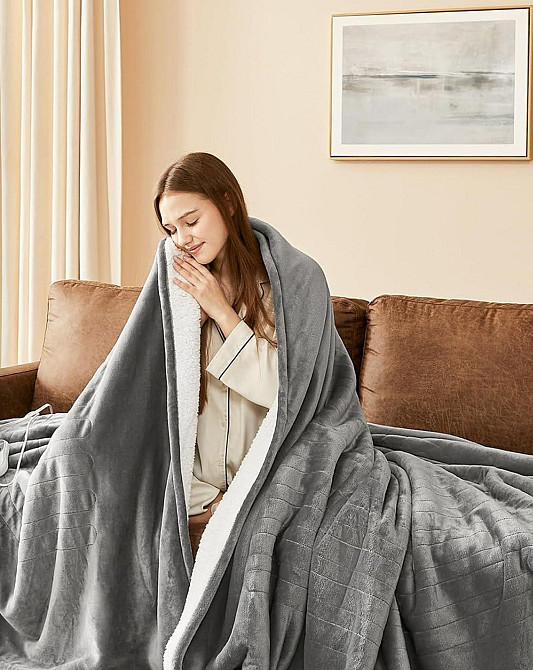 Двостороння ковдра з підігрівом 180 × 150 см Луцьк - фото 1