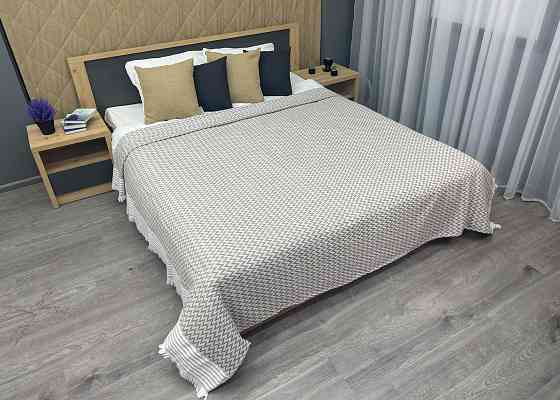 Покривало Dakota Fringe ЄВРО 200х230 см колір сірий з білим (85-196) Київ