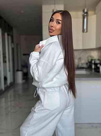 Жіночий костюм з фліс-полару, з вишивкою Одеса