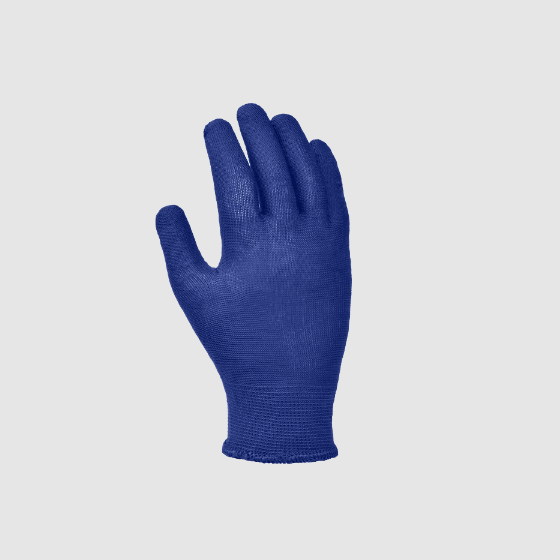 Рукавички 4412 трикотаж з мікрокрапкою ПВХ р.10(XL) клас 13 синій ДКГ Житомир - фото 3