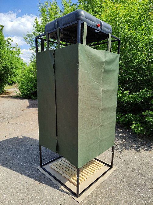 Душ літній дачний вуличний розбірний для дачі вулиці бак 100л, пвх тканина З Харків - фото 5