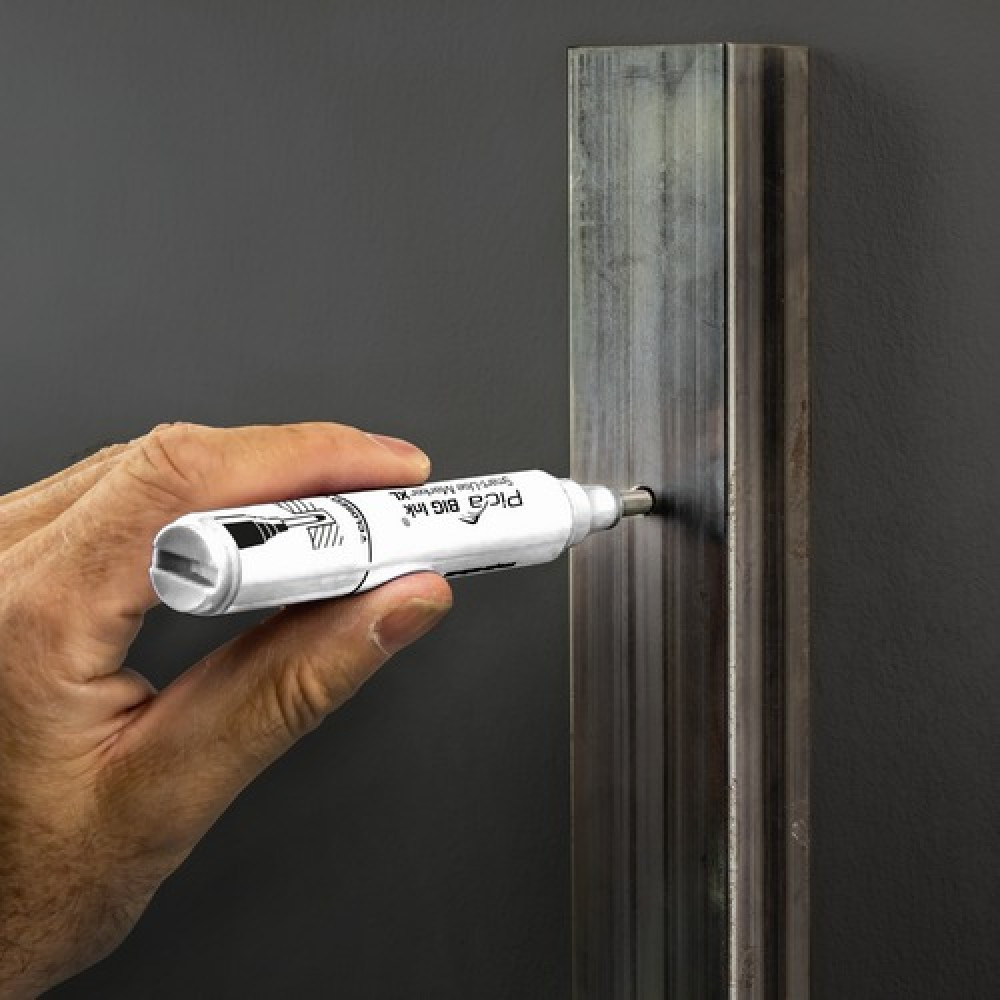 Маркер фірмовий з довгим носиком Pica BIG (170/52) Ink Smart-Use Marker XL, білий Одеса - фото 10