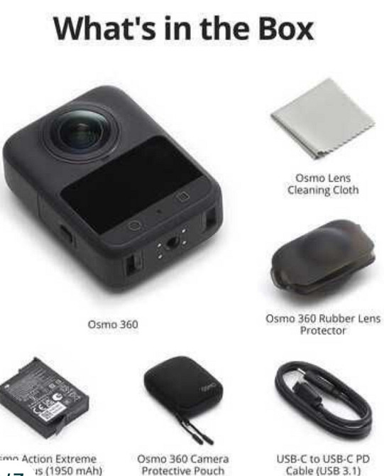 Панорамная Экшн камера DJI Osmo 360 Standard Combo. Харьков - изображение 2