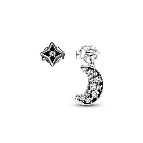 Срібні сережки Pandora Півмісяць і зірка 292782C01 Київ