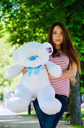 Плюшевий ведмедик М'яка іграшка Бойд 100 см Білий Тернопіль