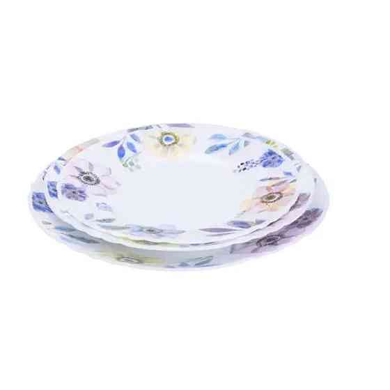 Столовий порцелянаовий сервіз на 6 персон 18 предметів Білий HP-7-717 Київ