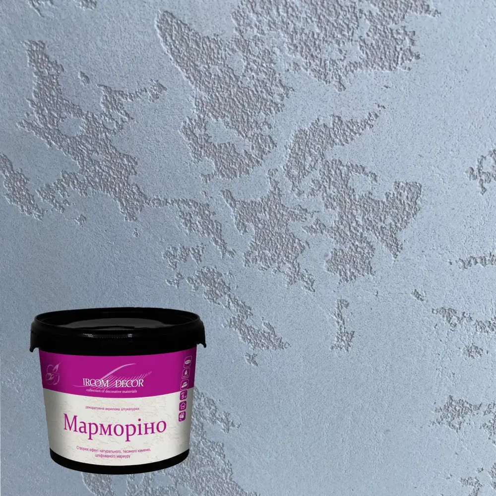 Декоративна штукатурка Марморіно Ircom Decor 15 кг Киев - изображение 2