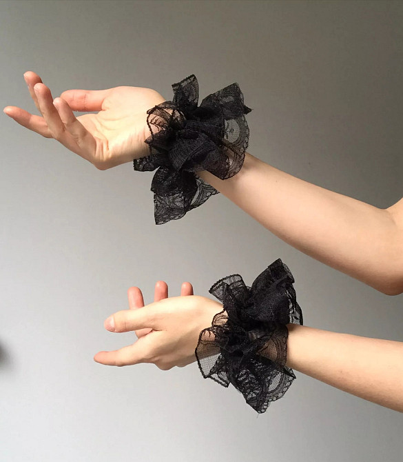 Манжеты кружевные женские черные Киев - изображение 2