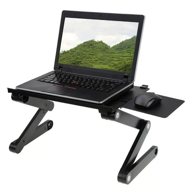 Портативный складной столик в кровать для ноутбука Laptop Table T8, Стол для ноутбука на коленях TN-58 Львов - изображение 8
